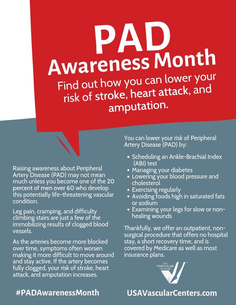 Raise Awareness and Lower Your Risk USA Vascular Centers