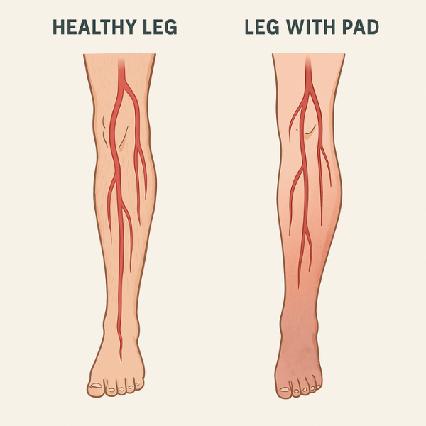 Health Leg vs Leg with PAD