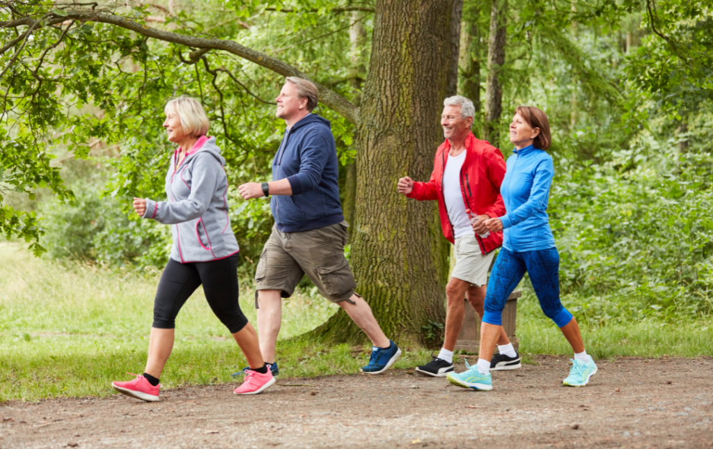 Walking regularly can help reduce the risk for peripheral artery disease