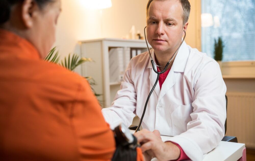 man going for his annual physician examination to prevent serous health issues as he ages