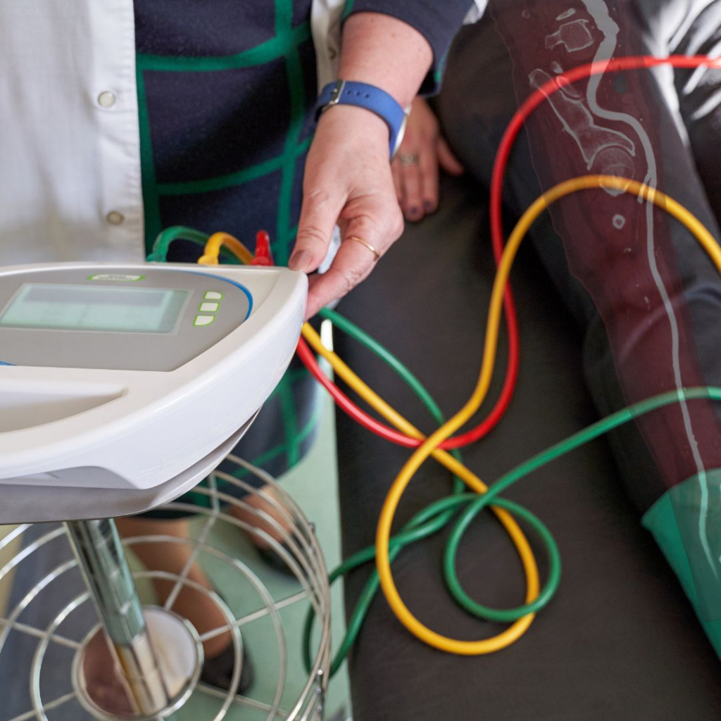 Example of testing for peripheral artery disease (PAD)